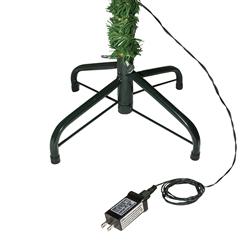 Artificial Indoor Christmas Holiday Tree - 4 Foot - with 50 Multicolored LED Lights - Green Color