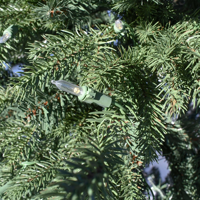Pre-Lit Premium Lush Artificial Holiday Christmas Tree - 7 Foot - Green