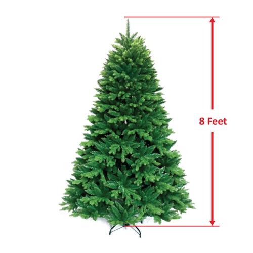 Ultra Lush Traditional Lifelike Artificial Indoor Christmas Holiday Tree - 8 Foot