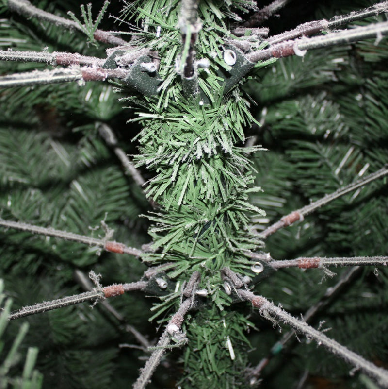 Premium Artificial Snow Flocked Fir Holiday Christmas Tree - 6 Foot
