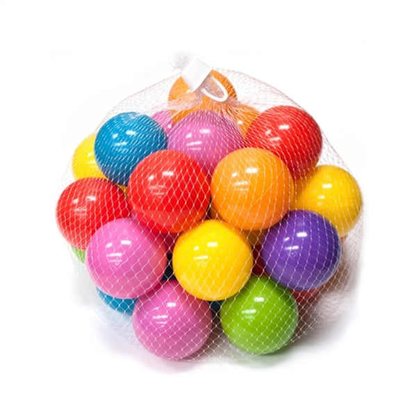 Plastic Balls For Bouncy Playhouse - Various Vibrant Colors - Set of 60