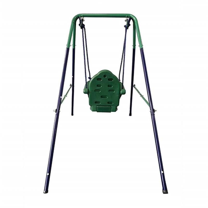 Portable Folding Toddler Baby Swing Chair - Blue/Green