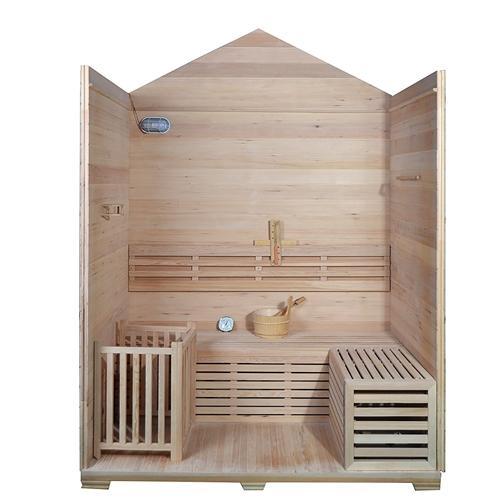 CED6IMATRA 4 Person Canadian Red Cedar Wood Outdoor and Indoor Wet Dry Sauna with 4.5 kW ETL Electrical Heater
