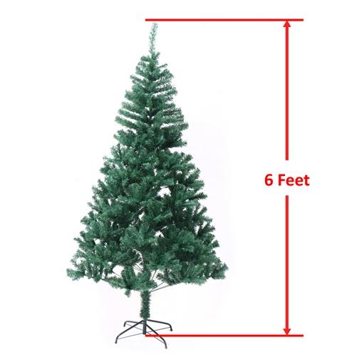 Traditional Artificial Holiday Pine Tree - 6 Foot - Green