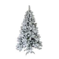 Snow Dusted Artificial Holiday Christmas Tree - 8 Foot - with Green Metal Stand