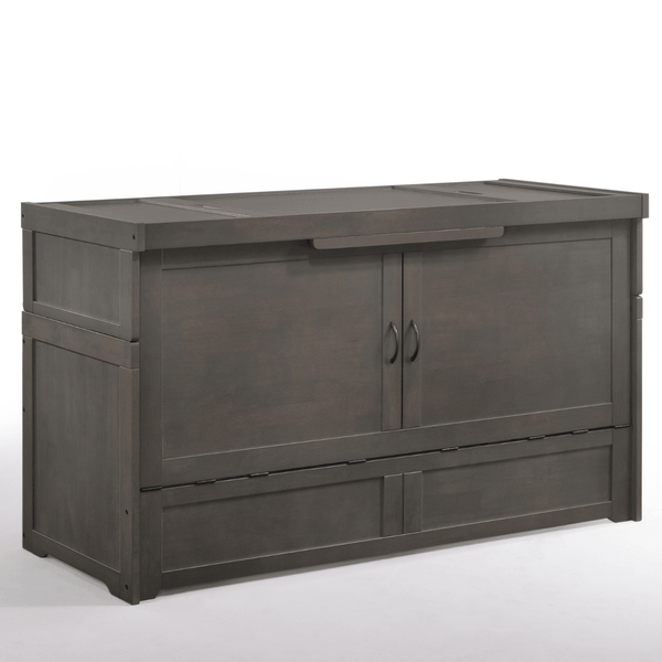 Cube 2 Queen Murphy Cabinet Bed Stonewash - Murphy Bed Direct