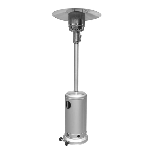 Outdoor Propane Patio Heater with Adjustable Thermostat - Silver