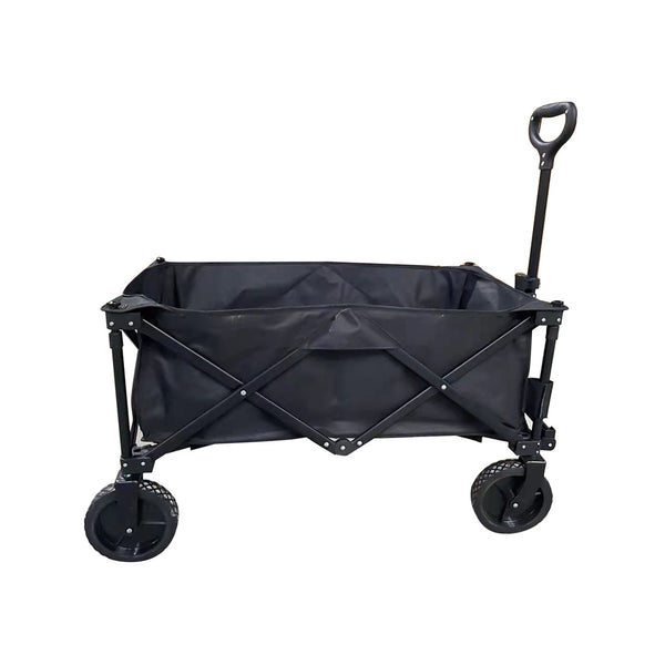 Heavy Duty Collapsible Folding Utility Wagon with Ergonomic Handle and Universal Wheels