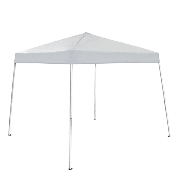 Iron Foldable Gazebo Canopy for Outdoor Events - 8x 8 Ft - White Color