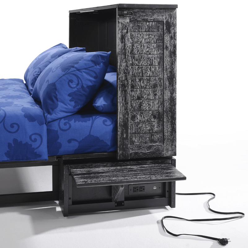 Poppy Queen Murphy Cabinet Bed Blizzard with Mattress