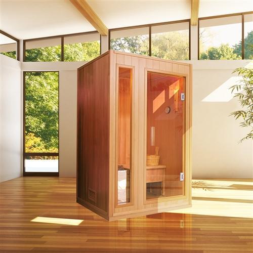 Canadian Hemlock Indoor Wet Dry Sauna - 3 kW ETL Certified Heater - 2-3 Person