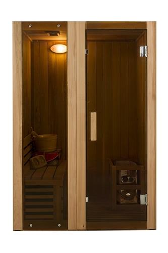 Canadian Cedar Indoor Wet Dry Sauna Steam Room - 3 kW ETL Certified Heater - 2 Person