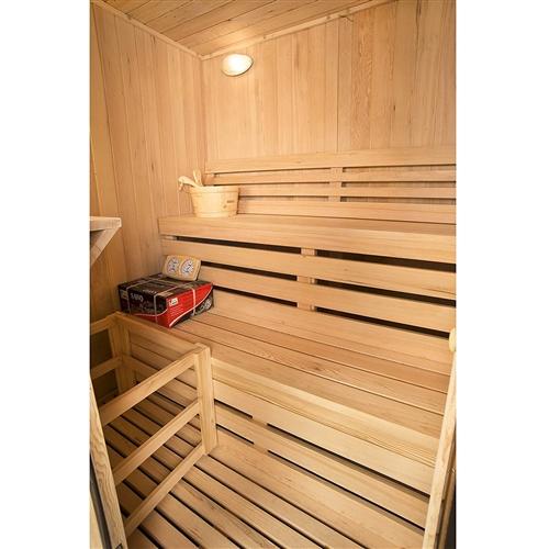 Canadian Cedar Indoor Wet Dry Sauna Steam Room - 3 kW ETL Certified Heater - 3 Person