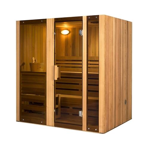 Hemlock Indoor Wet Dry Steam Room Sauna - 4.5 kW ETL Certified Heater - 4 Person