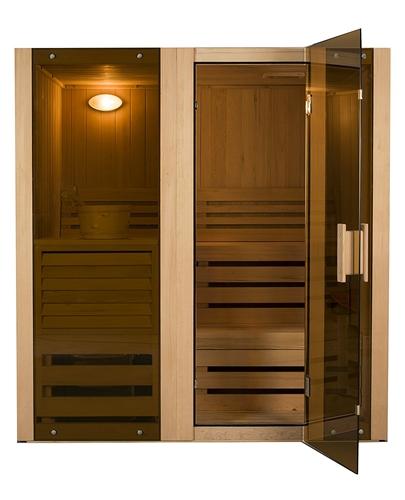 Hemlock Indoor Wet Dry Steam Room Sauna - 4.5 kW ETL Certified Heater - 4 Person
