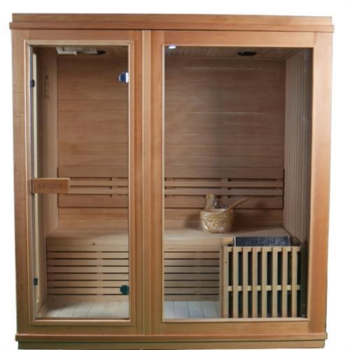 Canadian Hemlock Indoor Wet Dry Sauna - 4.5 kW ETL Certified Heater - 4 Person-1618927079