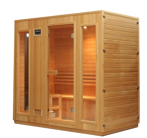 Canadian Hemlock Indoor Wet Dry Sauna - 4.5 kW ETL Certified Heater - 4 to 5 Person