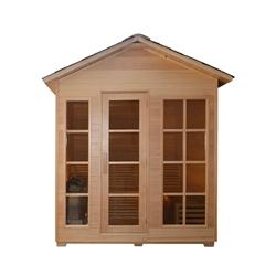 Canadian Hemlock Outdoor and Indoor Wet Dry Sauna - 4.5 kW Harvia KIP Heater - 4 Person