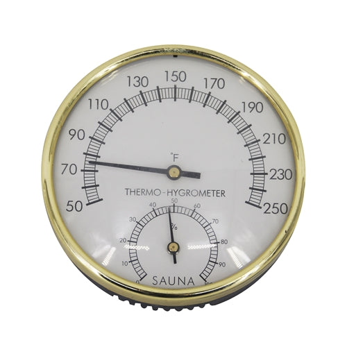 Stainless Steel Thermo-Hygrometer - Temperature Range - 50F to 250F
